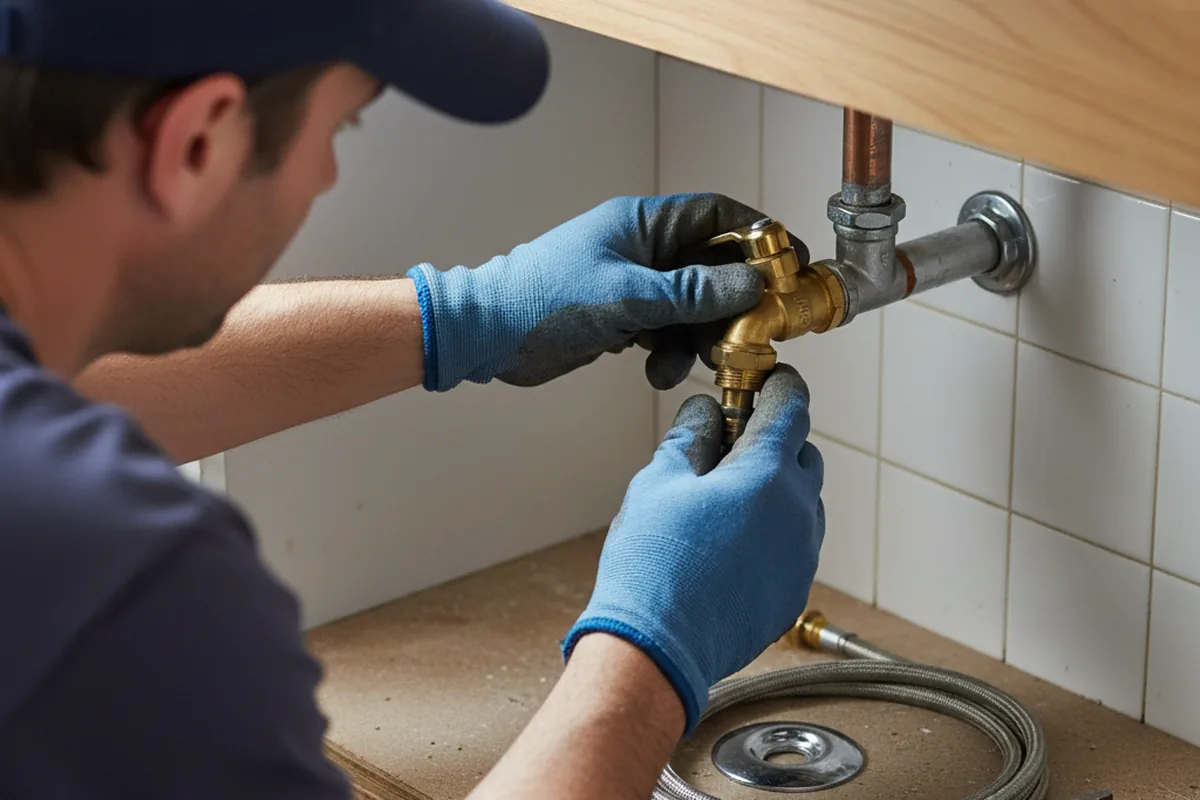 Shutoff valve and fitting work during Emergency Plumbing in Vancouver